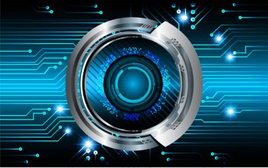 göz siber devre gelecekteki teknoloji konsepti