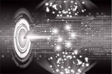 Siber devre gelecekteki teknoloji kavramı