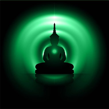 Buda 'nın nilüferdeki silueti.