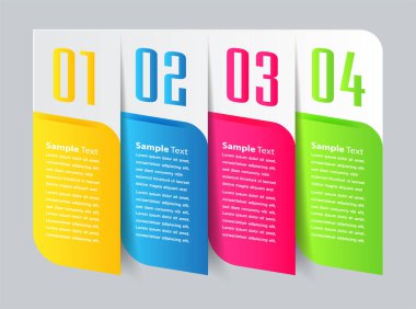 Web sitesi, bilgisayar grafik teknolojisi ve internet için renkli modern metin kutusu şablonu, afiş