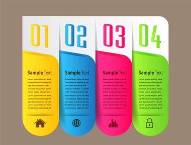 Web sitesi, bilgisayar grafik teknolojisi ve internet için renkli modern metin kutusu şablonu, afiş