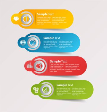 Web sitesi, bilgisayar grafiği, teknoloji ve internet için renkli modern metin kutusu şablonu, afiş