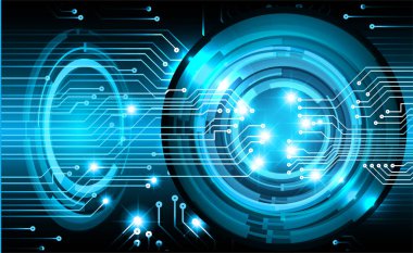 Siber devre gelecekteki teknoloji kavramı