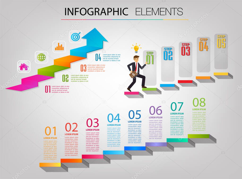 timeline infographics. vector illustration