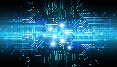cyber circuit future technology concept background clipart