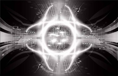 Siber devre gelecekteki teknoloji kavramı