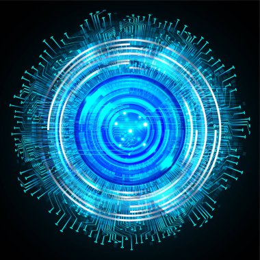 Siber devre gelecekteki teknoloji kavramı