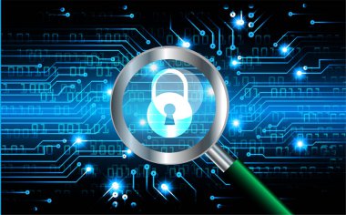 mavi renkli modern dijital duvar kağıdı, teknoloji konsepti