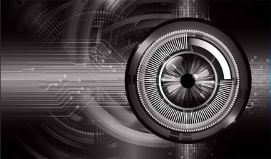 göz siber devre gelecekteki teknoloji konsepti