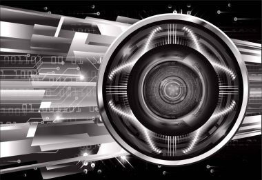 Siber devre gelecekteki teknoloji kavramı