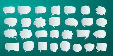 Konuşma baloncukları hazır. vektör illüstrasyonu