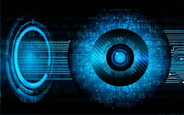 göz siber devre gelecekteki teknoloji konsepti