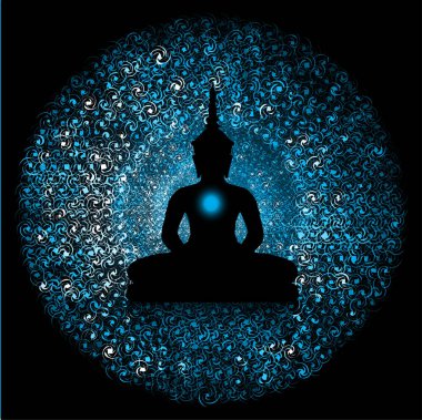 Buda 'nın nilüferdeki silueti.