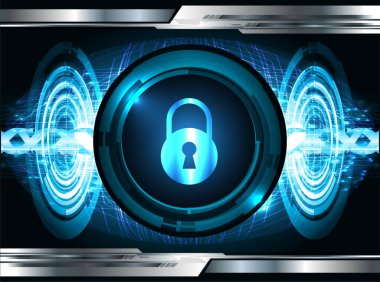 mavi renkli modern dijital duvar kağıdı, teknoloji konsepti