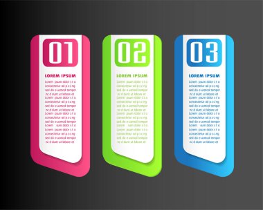 Web sitesi, bilgisayar grafik teknolojisi ve internet için renkli modern metin kutusu şablonu, afiş