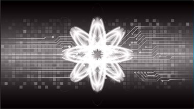 soyut geleceksel dijital arkaplan