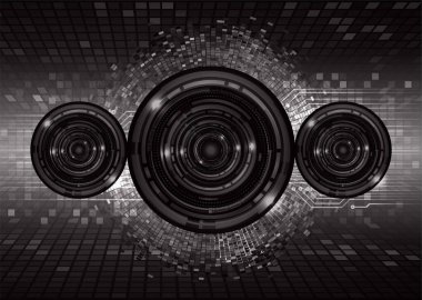 Siber devre gelecekteki teknoloji kavramı