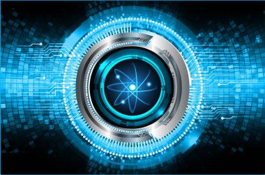 Sanal teknoloji arkaplanı devresi