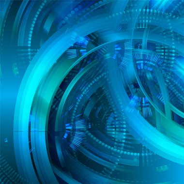 mavi renkli modern dijital duvar kağıdı, teknoloji konsepti