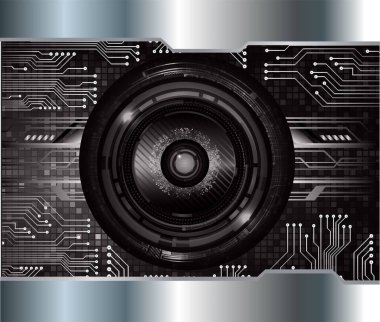 göz siber devre gelecekteki teknoloji konsepti