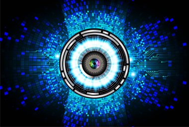 göz siber devre gelecekteki teknoloji konsepti