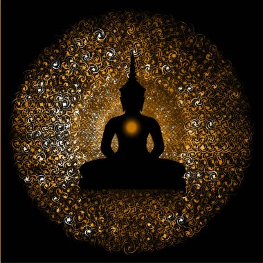 Buda 'nın nilüferdeki silueti.