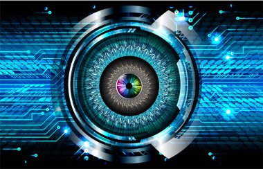 göz siber devre gelecekteki teknoloji konsepti