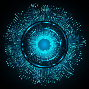 Siber devre gelecekteki teknoloji kavramı