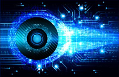 göz siber devre gelecekteki teknoloji konsepti