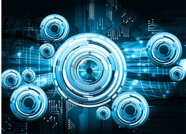 Siber devre gelecekteki teknoloji kavramı