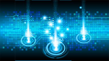 Siber devre gelecekteki teknoloji kavramı