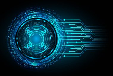 göz siber devre gelecekteki teknoloji konsepti