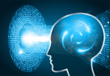 siber güvenlik kavramı arka plan, vektör illüstrasyonu