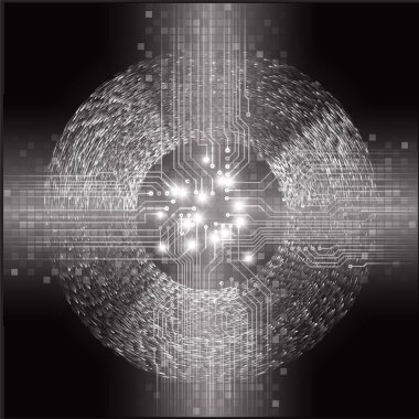 Siber devre gelecekteki teknoloji kavramı