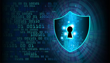 Arka planda siber güvenlik kavramı