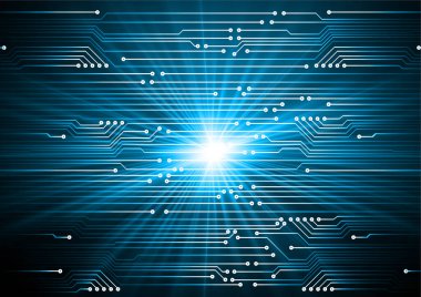 Siber devre gelecekteki teknoloji kavramı