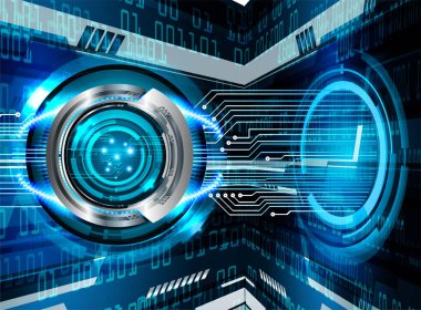 Siber devre gelecekteki teknoloji kavramı