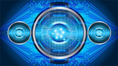 Siber devre gelecekteki teknoloji kavramı