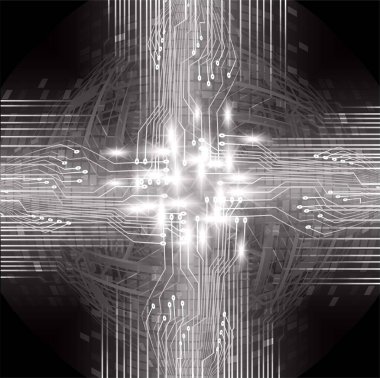 Siber devre gelecekteki teknoloji kavramı