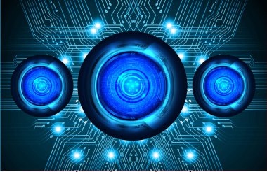 Siber devre gelecekteki teknoloji kavramı