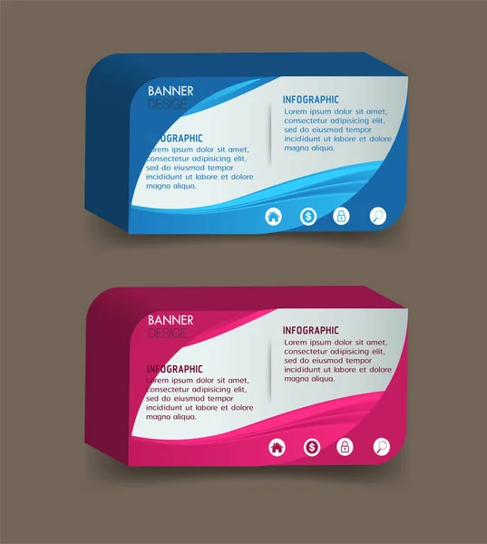Modelo Caixa Texto Moderno Colorido Para Site Tecnologia Gráfica Computador — Vetor de Stock