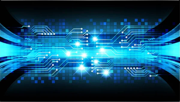 Cyber Circuit Toekomstige Technologie Concept Achtergrond — Stockvector