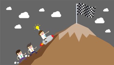 iş kavramı, vektör illüstrasyonu