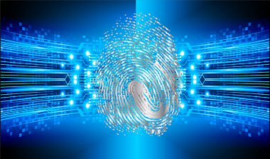 mavi renkli modern dijital duvar kağıdı, teknoloji konsepti