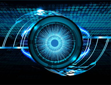 göz siber devre gelecekteki teknoloji konsepti