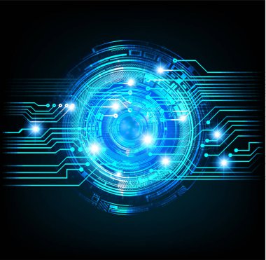 Siber devre gelecekteki teknoloji kavramı