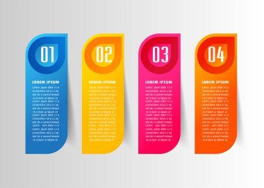 Web sitesi, bilgisayar grafik teknolojisi ve internet için renkli modern metin kutusu şablonu, afiş