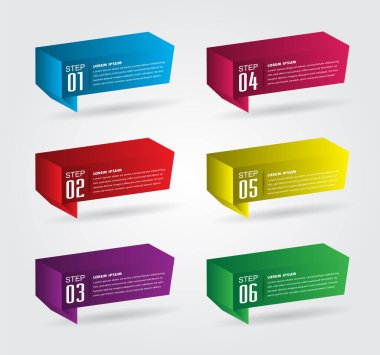 Web sitesi, bilgisayar grafik teknolojisi ve internet için renkli modern metin kutusu şablonu, afiş