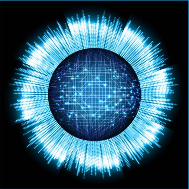 siber güvenlik kavramı arka plan, vektör illüstrasyonu