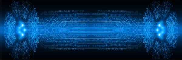 Cyber Circuit Toekomstige Technologie Concept Achtergrond — Stockvector